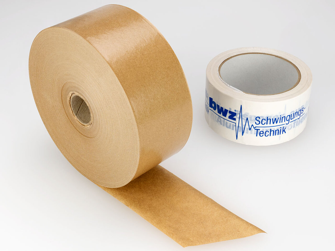 neues Papierklebeband und altes Kunststoffklebeband bwz Schwingungstechnik