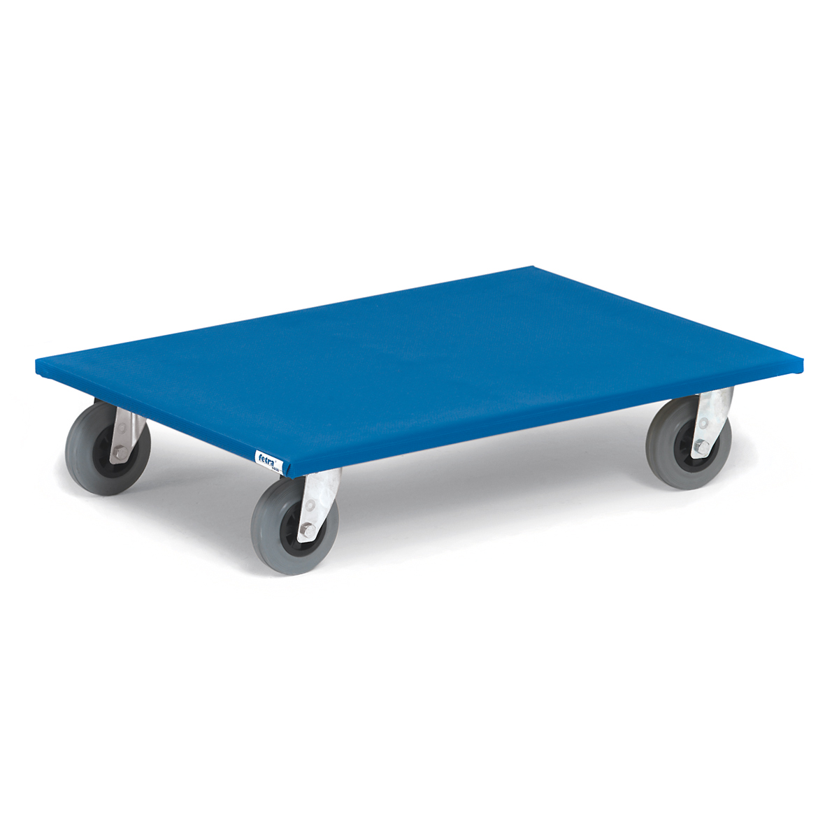 Möbelhund Carrello Universale Con Ruote In Plastica – Piastra 60x35 Cm, Portata 500 Kg, Rivestimento Antiscivolo Blu